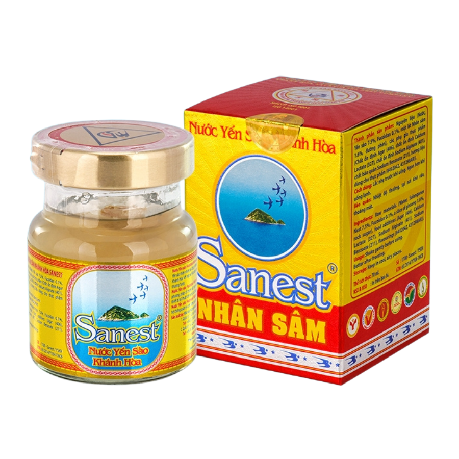 Nước yến sào Sanest nhân sâm H6 1